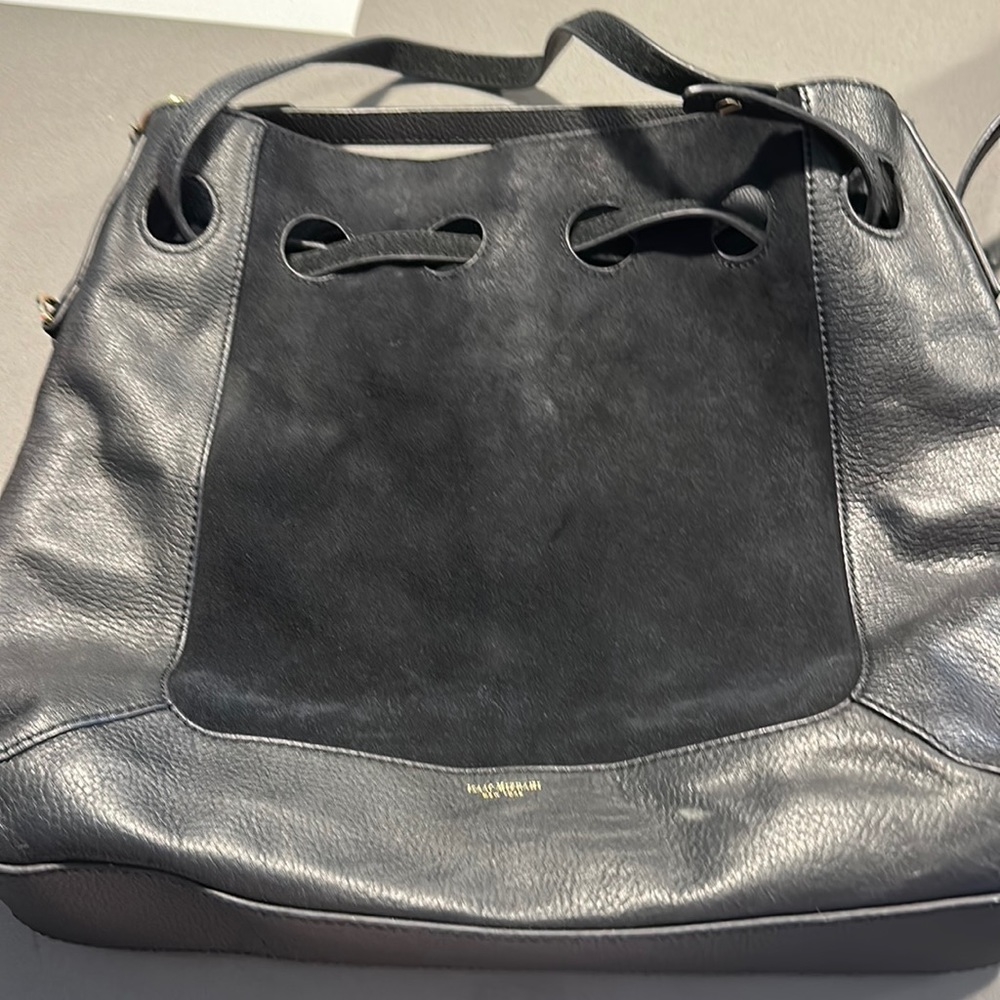 Issac Mizrahi leather satchel bag. Great condition